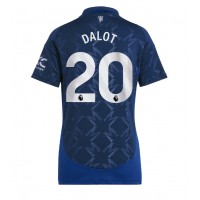 Manchester United Diogo Dalot #20 Gostujuci Dres za Ženska 2024-25 Kratak Rukav